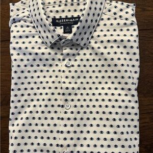 Mizzen+Main Aqua Pink Geo Print SS
Medium / Trim / No Tuck